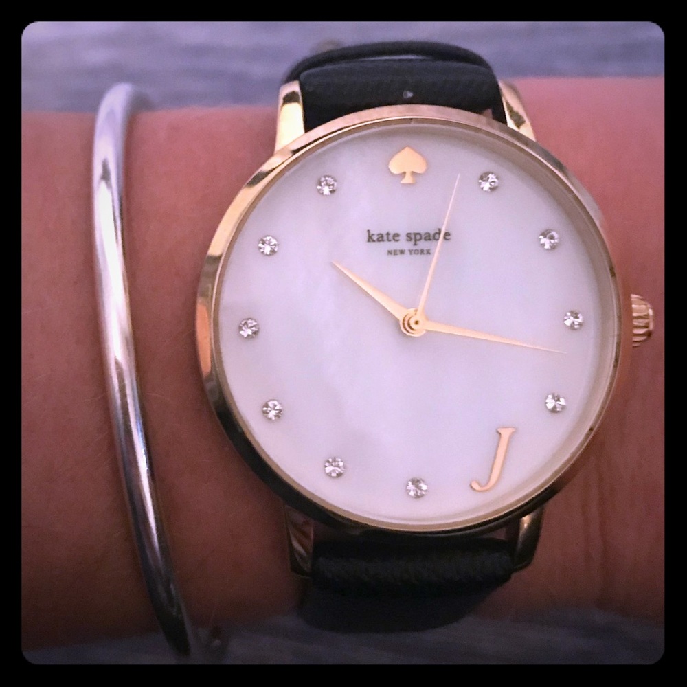 Kate Spade “J” Monogrammed Watch